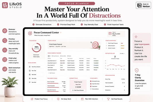 Focus & Dopamine Planner – ADHD Notion Template
