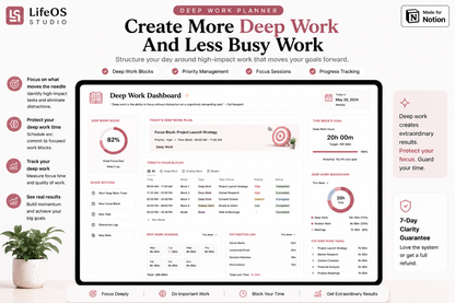 Focus & Dopamine Planner – ADHD Notion Template