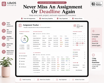 Student Planner Notion Template — Academic Success System