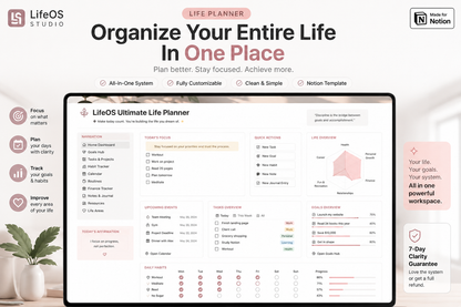 Notion Life Planner – Productivity & Daily Planning Template