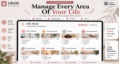 Notion Life Planner – Productivity & Daily Planning Template